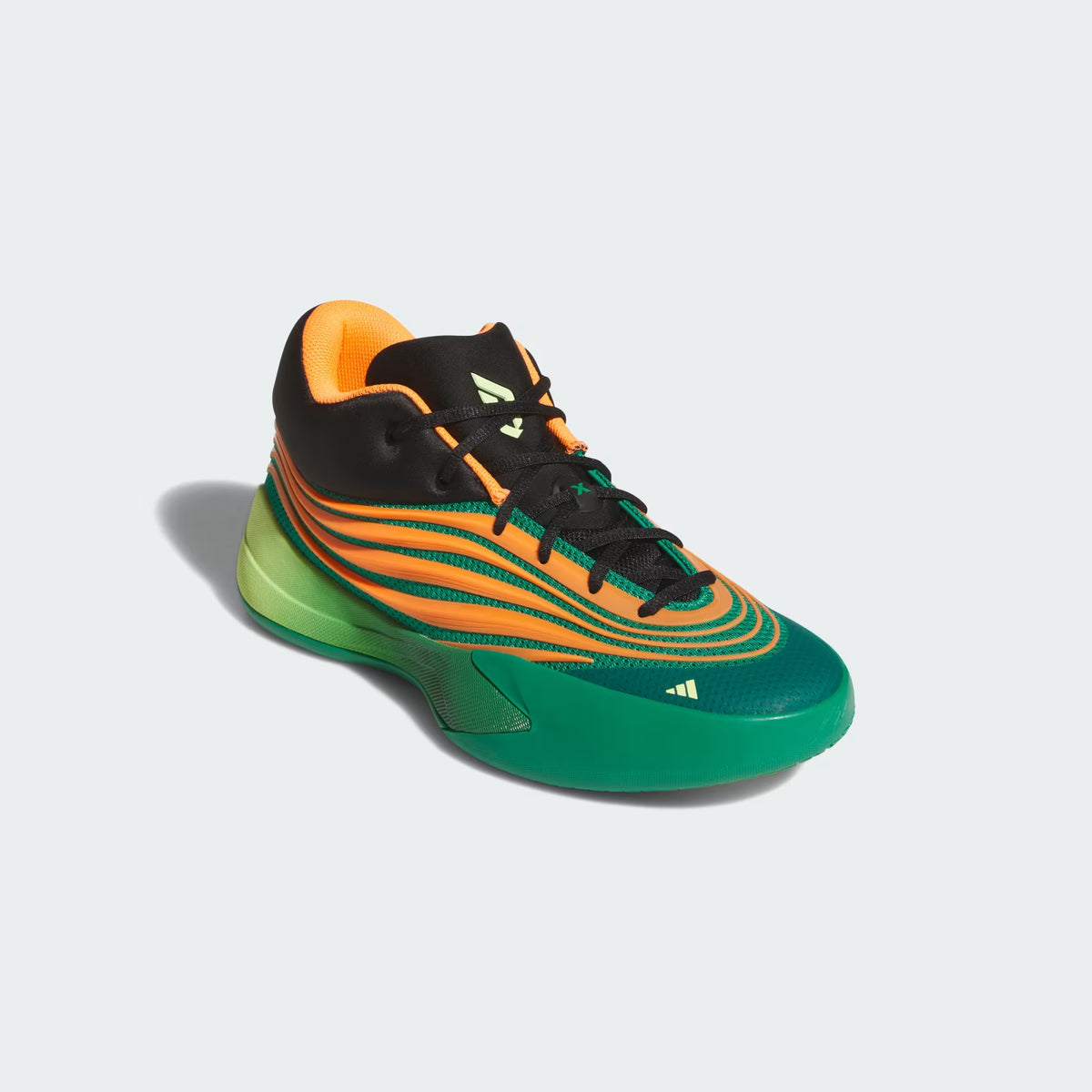 Men's Adidas Dame X  - Court Green / Lucid Orange / Frozen Lemon