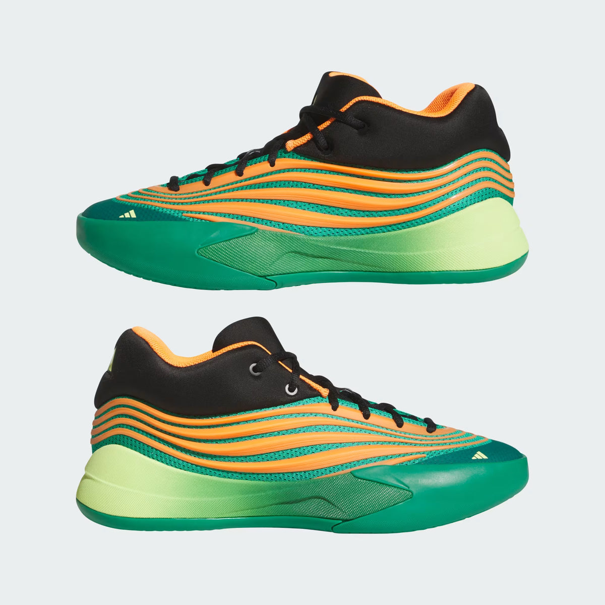 Men's Adidas Dame X  - Court Green / Lucid Orange / Frozen Lemon