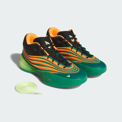 Men's Adidas Dame X  - Court Green / Lucid Orange / Frozen Lemon