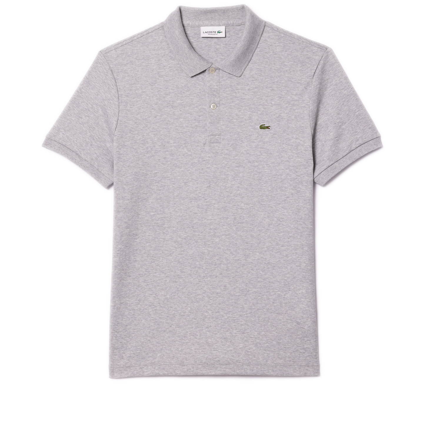 Men's Lacoste Pima Cotton Polo - Grey Chine