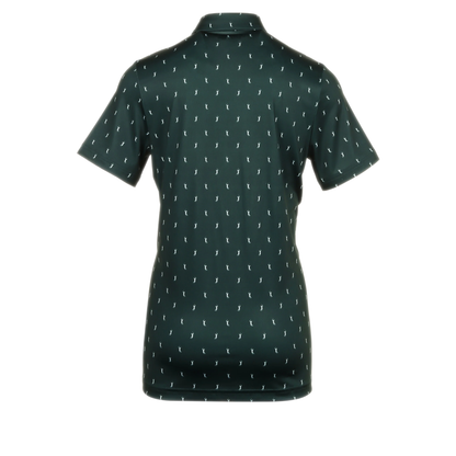 Men's Lacoste Regular Fit UV Protect Golf Polo Shirt - Green/White