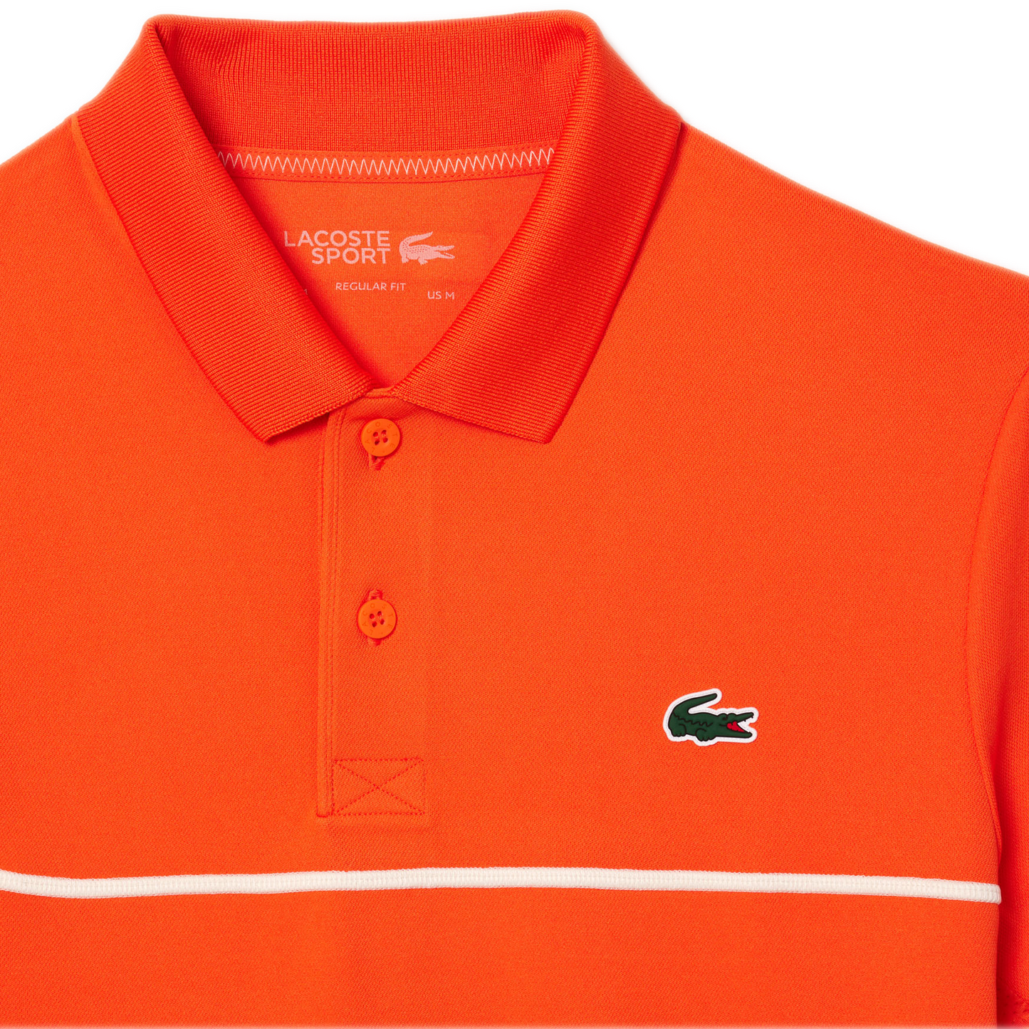 Men's Lacoste Regular Fit Ultra Dry Piqué Tennis Polo - Orange