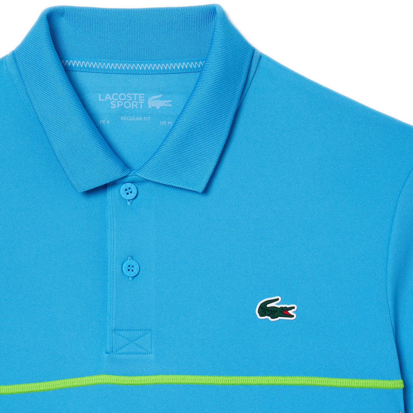 Men's Lacoste Regular Fit Ultra Dry Piqué Tennis Polo - Blue