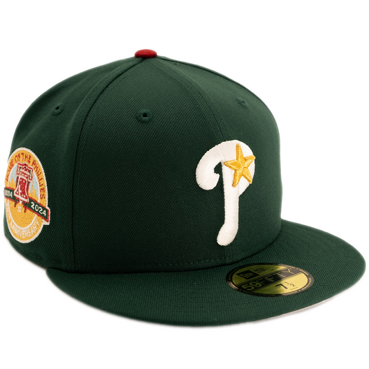 New Era Philadelphia Phillies 59FIFITY Fitted Hat - Dark Green