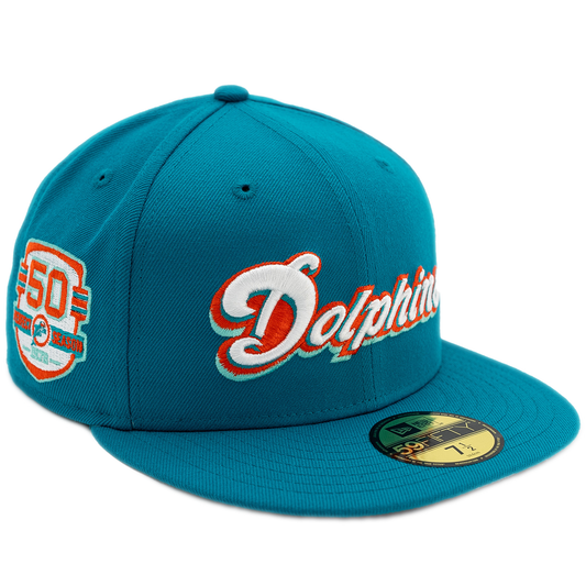 New Era Miami Dolphins 59Fifty Fitted Hat - Teal