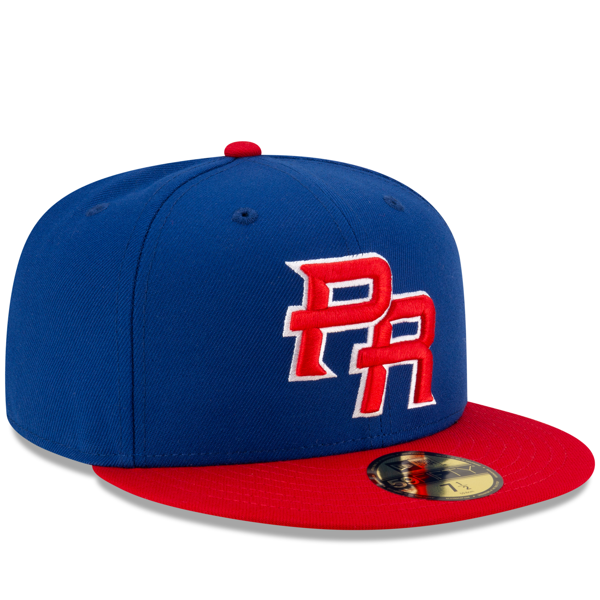 New Era Puerto Rico 59FIFTY Fitted Hat - Royal Blue Front Side