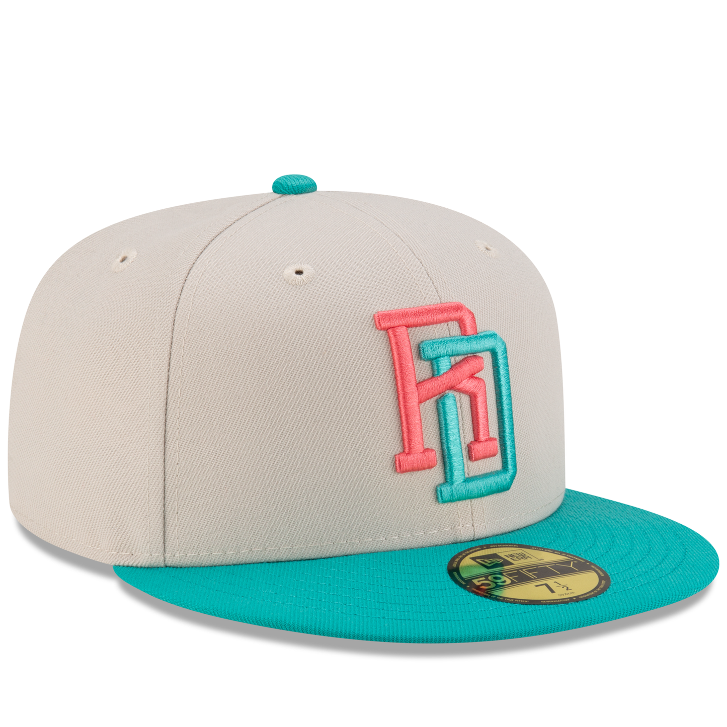 New Era Dominican Republic 59FIFTY Fitted Hat - Chrome Teal