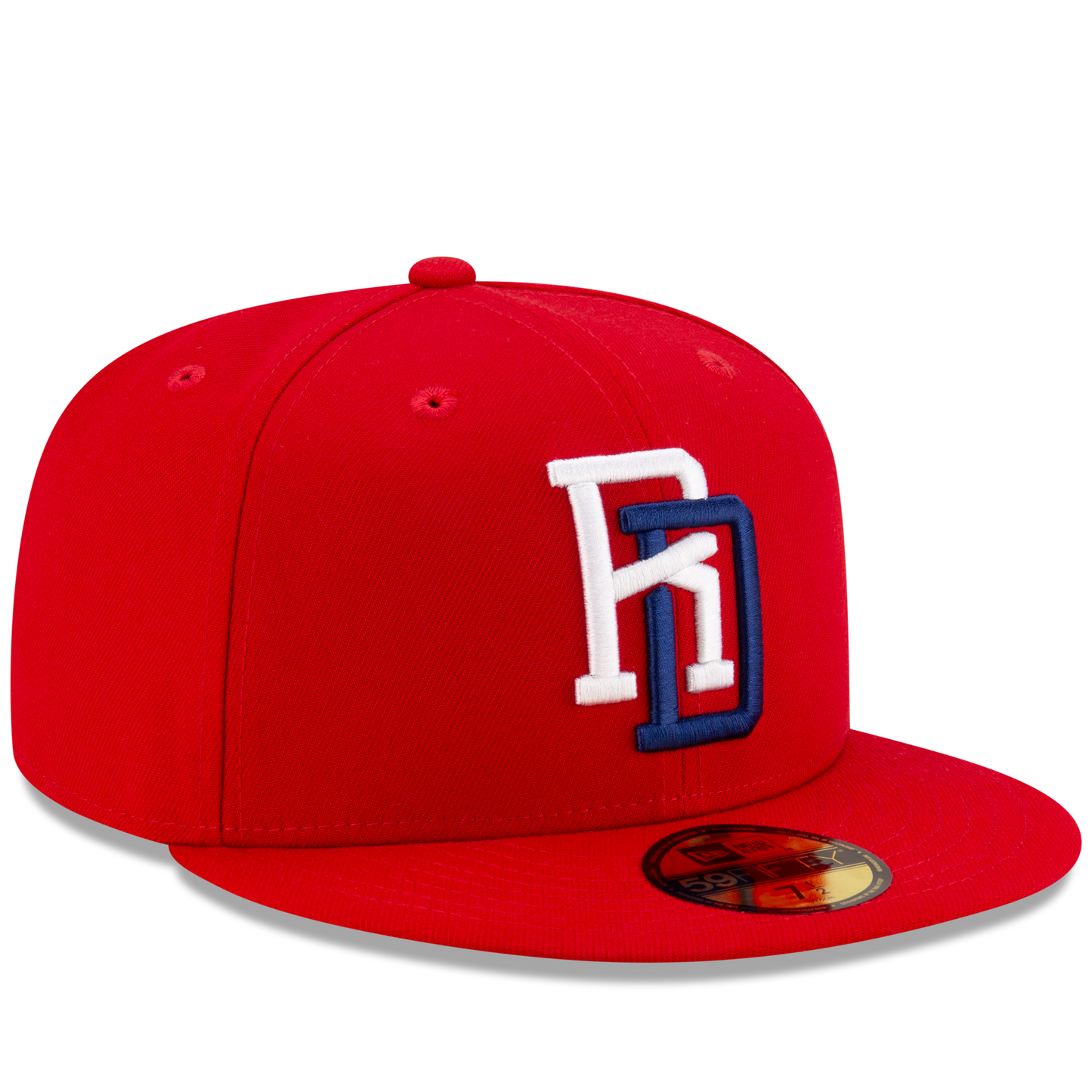 New Era Dominican Republic 59FIFTY Fitted Hat - Scarlet Front Side