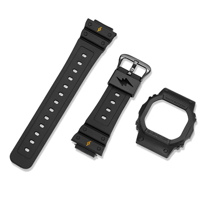 G-Shock & J BALVIN DWE5600JB-1A9 Watch 43.8mm - Yellow & Black Bands