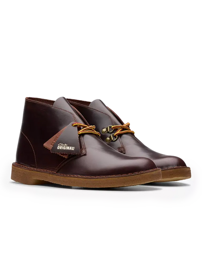 Men's Clarks Desert Boot - Burgundy