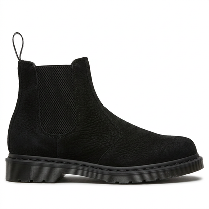 Dr. Martens 2976 Mono Milled Nubuck Leather Chelsea Boots - Black Black