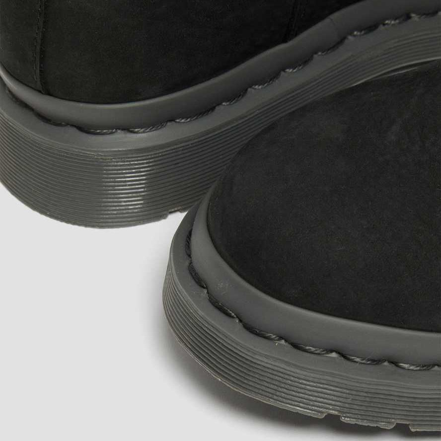 Dr. Martens 2976 Mono Milled Nubuck Leather Chelsea Boots - Black