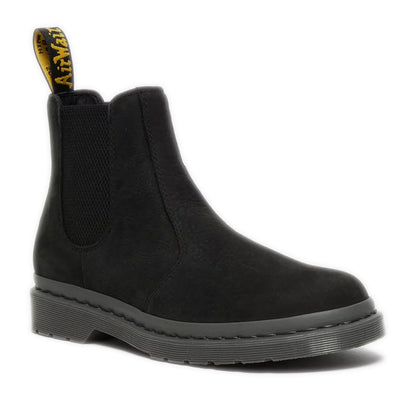 Dr. Martens 2976 Mono Milled Nubuck Leather Chelsea Boots - Black