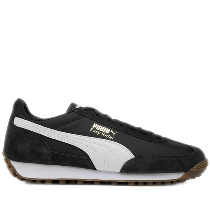 Men's Puma Easy Rider Vintage Shoes - Black/ White Black White