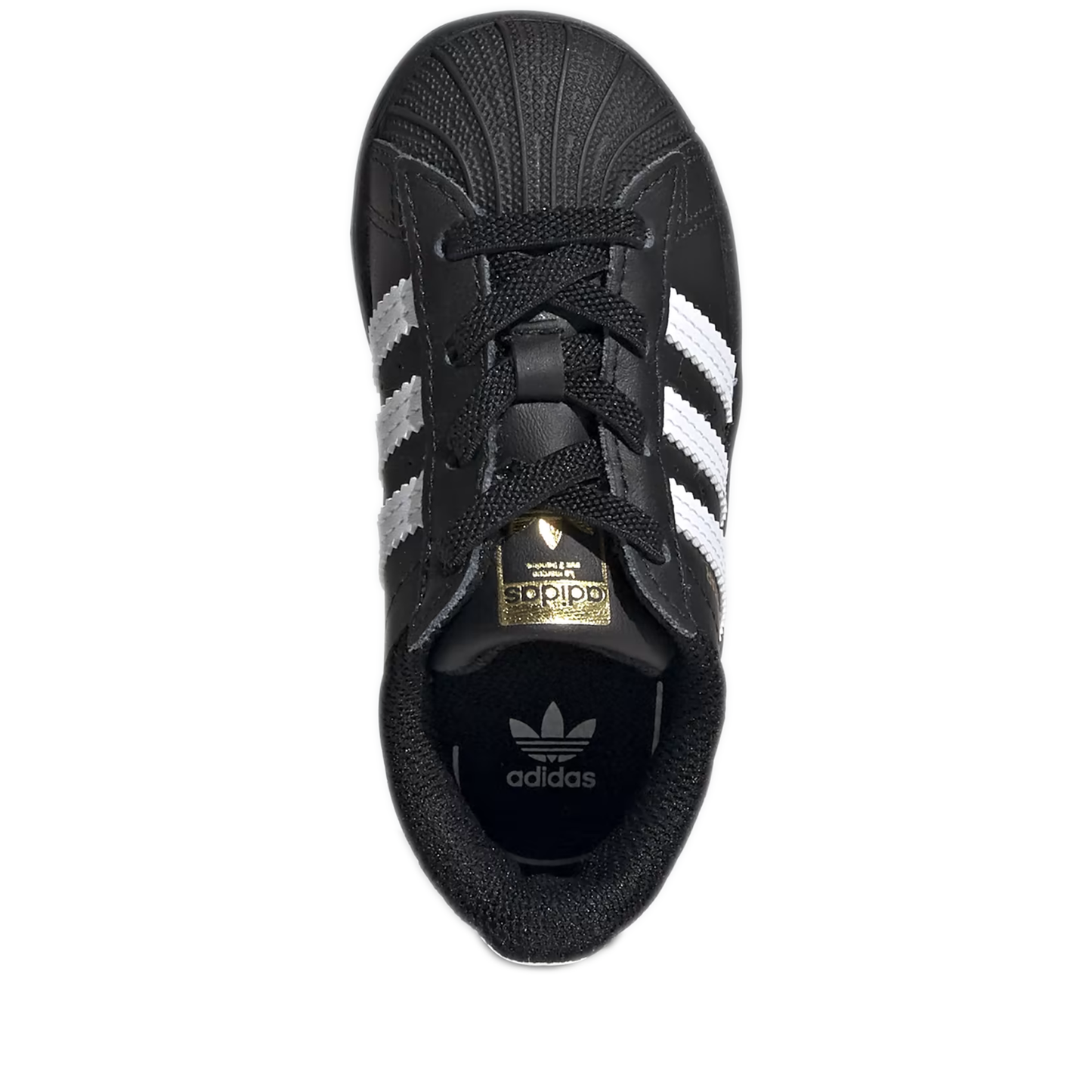 Infant's Adidas Superstar  - Core Black/ White/ Core Black