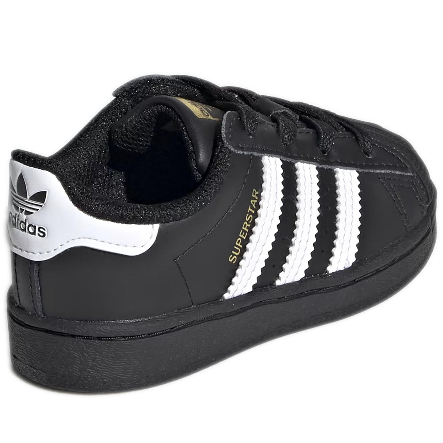 Infant's Adidas Superstar  - Core Black/ White/ Core Black