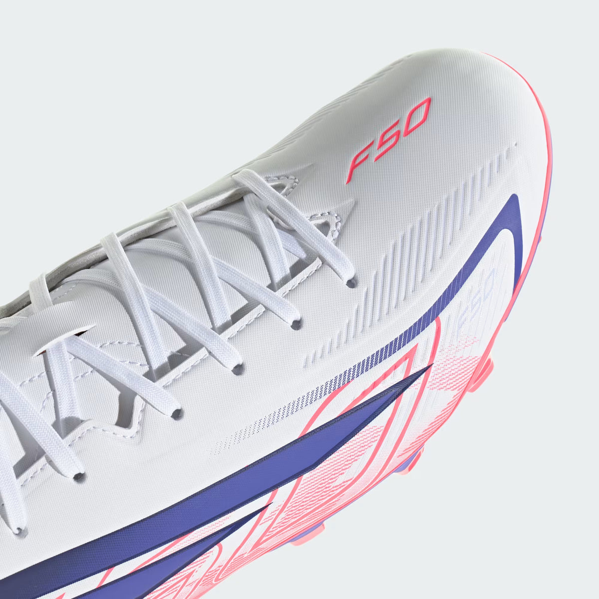 Adidas F50 Hyperfast Club Firm Ground / Multi Ground - Cloud White / Solar Purple / Solar Turbo