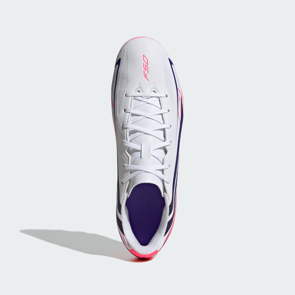 Adidas F50 Hyperfast Club Firm Ground / Multi Ground - Cloud White / Solar Purple / Solar Turbo