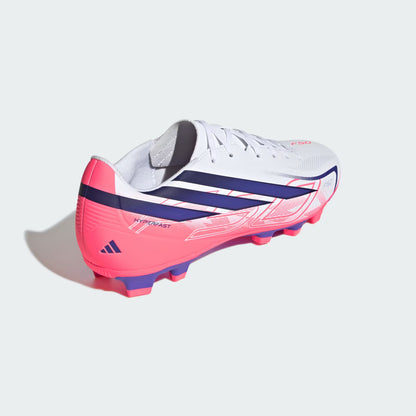 Adidas F50 Hyperfast Club Firm Ground / Multi Ground - Cloud White / Solar Purple / Solar Turbo
