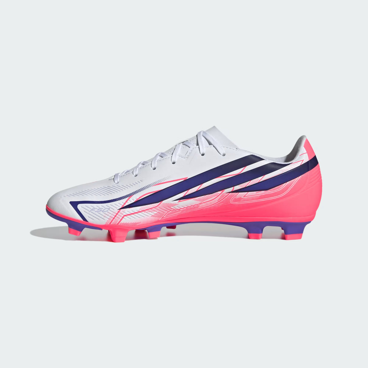 Adidas F50 Hyperfast Club Firm Ground / Multi Ground - Cloud White / Solar Purple / Solar Turbo