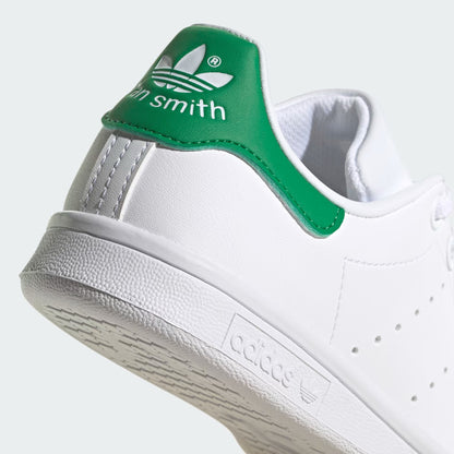Pre School's Adidas Stan Smith Shoes - White/Green