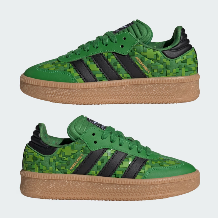 Grade School Adidas Samba XLG x MINECRAFT