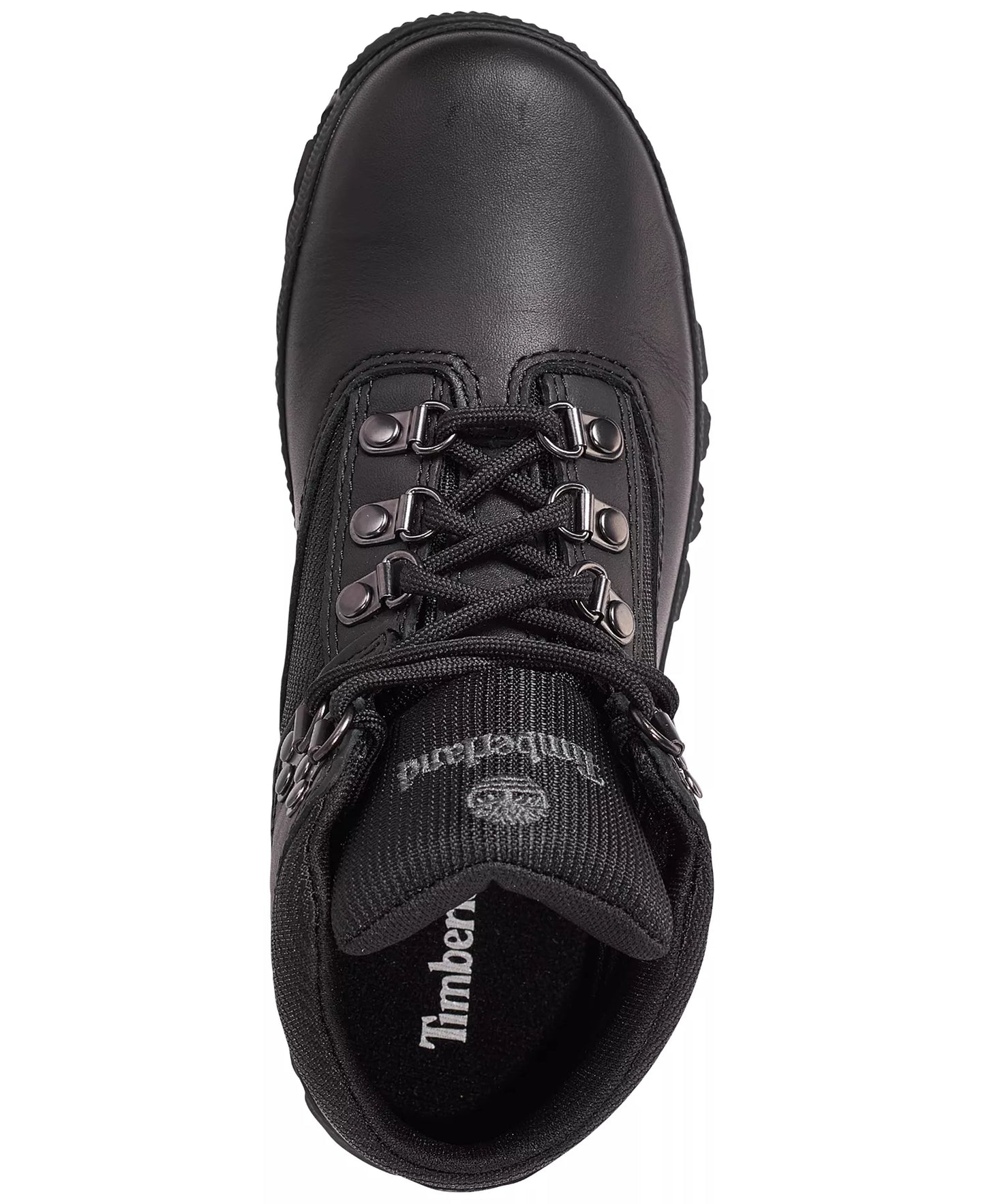 Grade School Timberland Euro Hiker Mid Lace Up Boots - Black