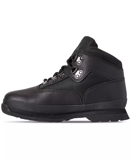 Grade School Timberland Euro Hiker Mid Lace Up Boots - Black
