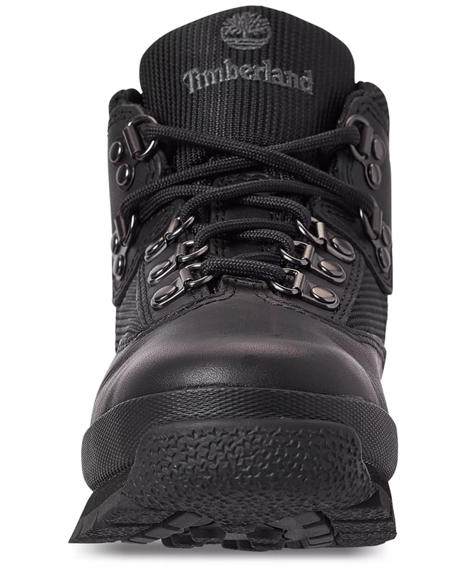 Grade School Timberland Euro Hiker Mid Lace Up Boots - Black