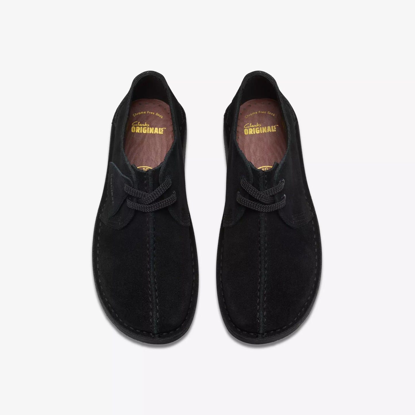 Grade School Clarks Desert Trek - Black Suede
