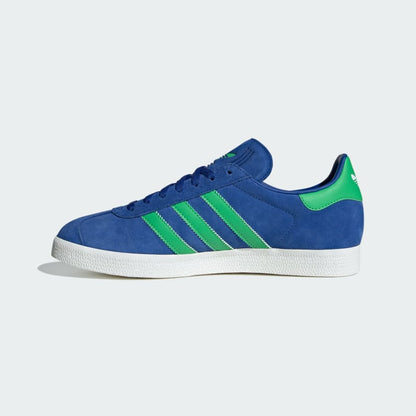 Men's Adidas Gazelle Shoes - Royal Blue/Energy Green/Core White