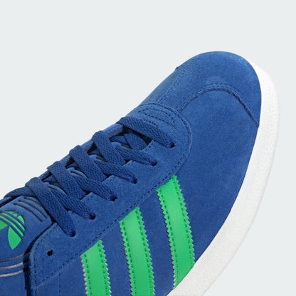 Men's Adidas Gazelle Shoes - Royal Blue/Energy Green/Core White