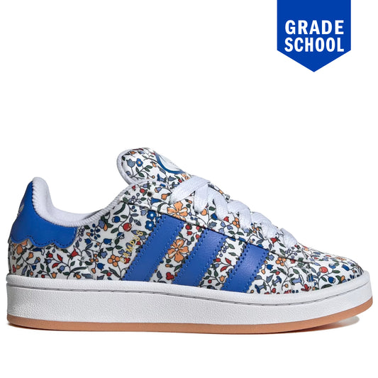 Adidas Sneakers blue-1; floral Grade School Adidas Campus 00s X Liberty London Shoes - Blue/Off White