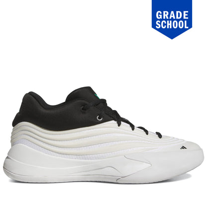 Grade School Adidas Dame X Zero Metallic Core Black Court Green