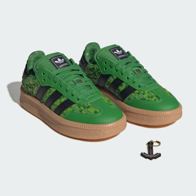 Grade School Adidas Samba XLG x MINECRAFT