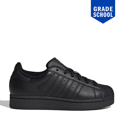 Grade School Adidas Superstar II J Shoes - Black