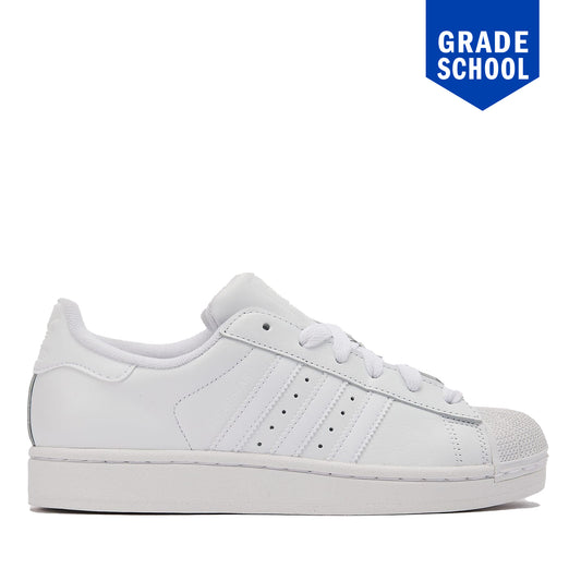 Grade School Adidas Superstar II J Shoes - White