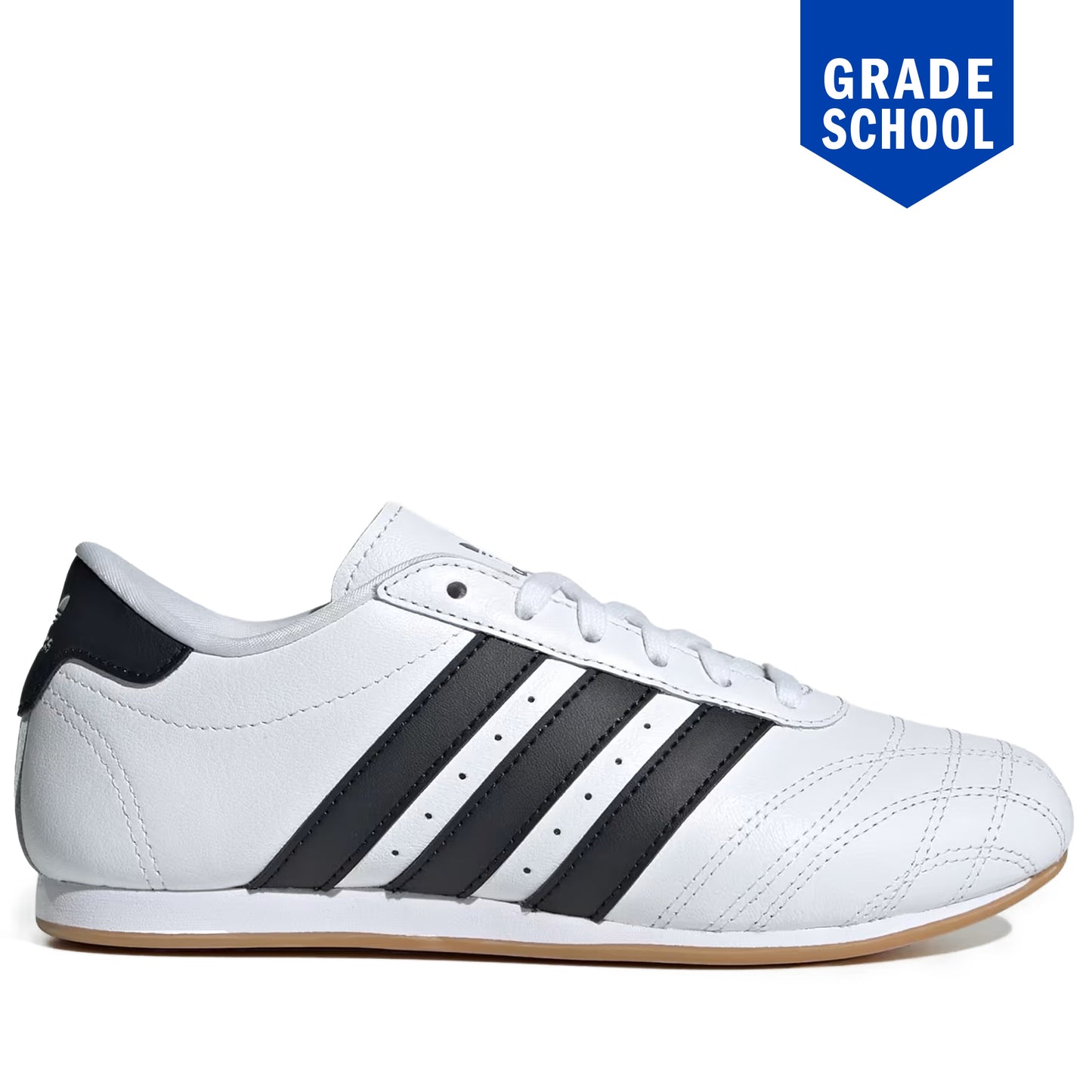 Grade School Adidas Taekwondo Lace Shoes - White/Black