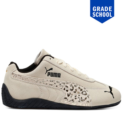 Grade School Puma Speedcat Cheetah Sugared Almond Black Gold