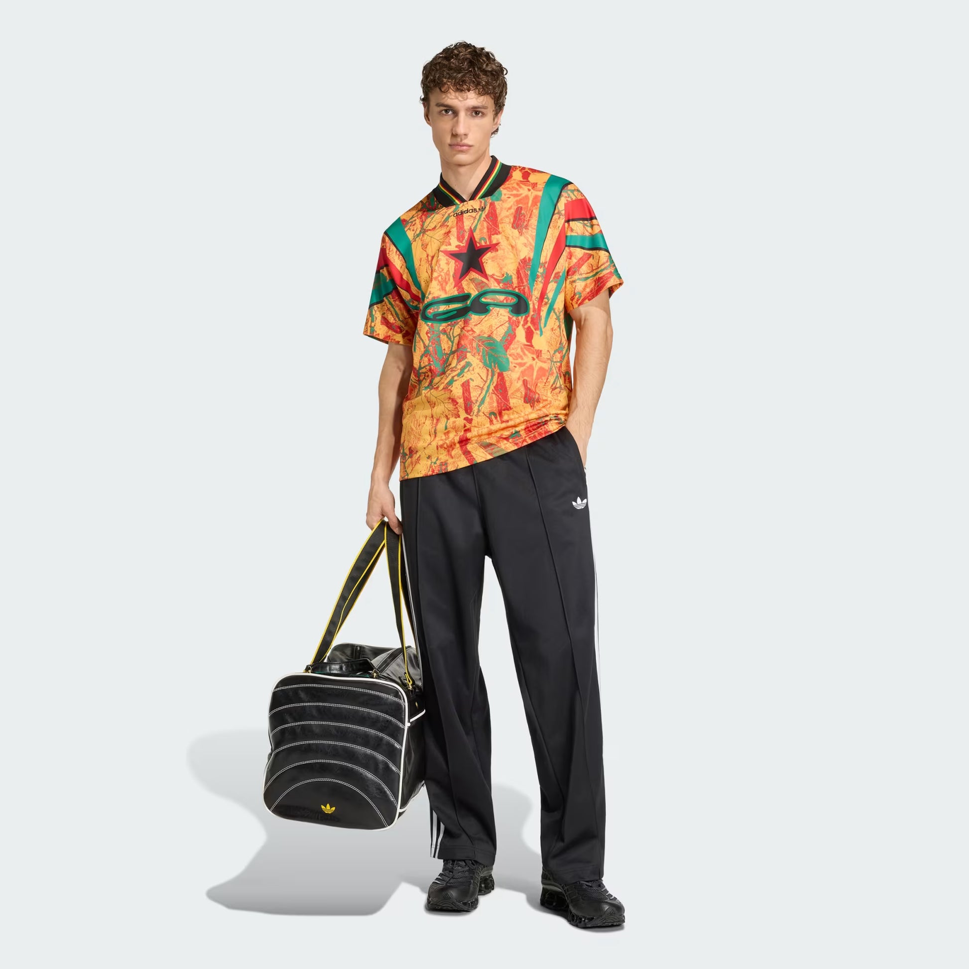 Adidas Ghana Graphic Jersey - Green/Eqt Yellow/Better Scarlet
