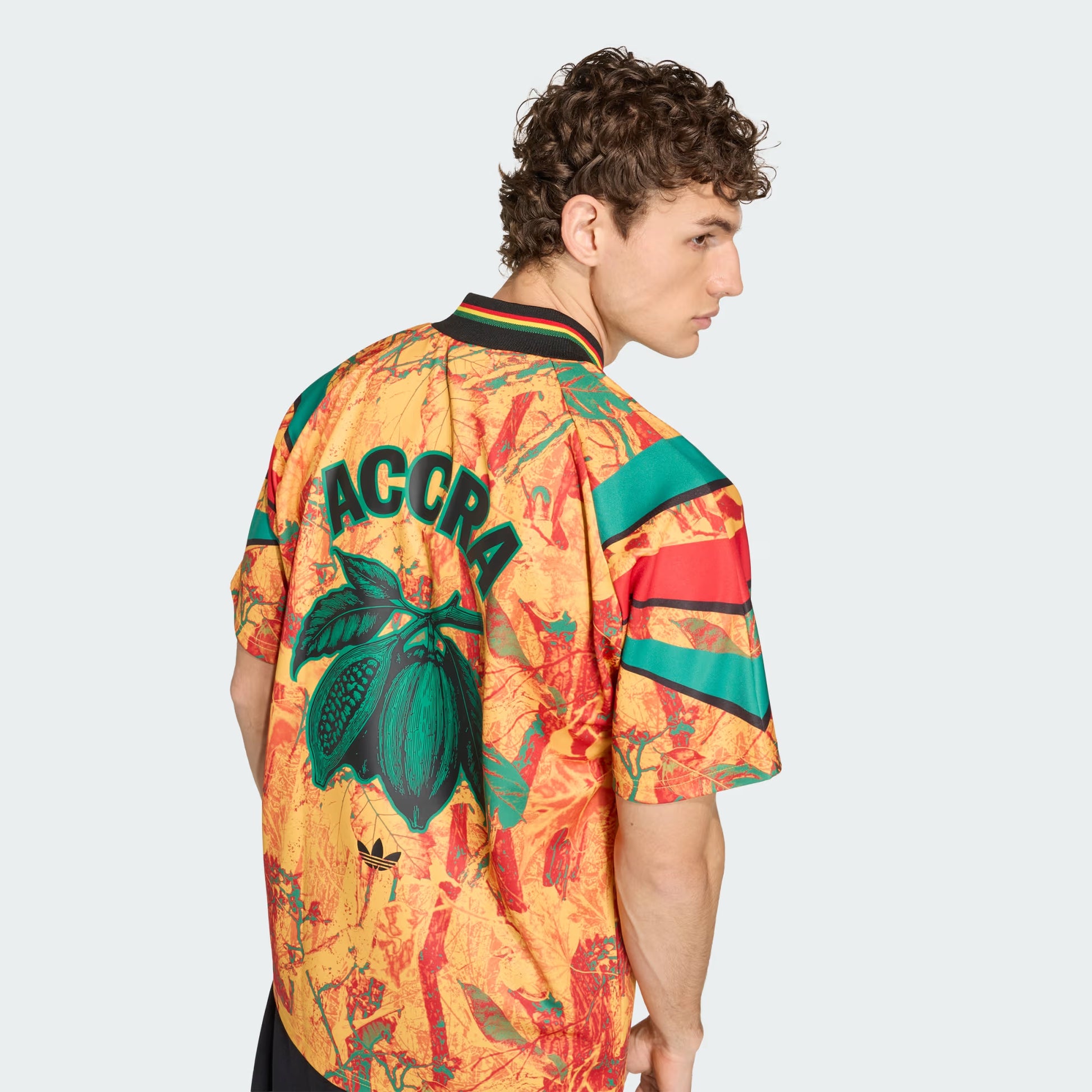 Adidas Ghana Graphic Jersey - Green/Eqt Yellow/Better Scarlet