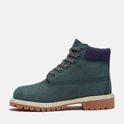 Grade School Timberland Premium 6-Inch Waterproof Boots - Dark Green Nubuck