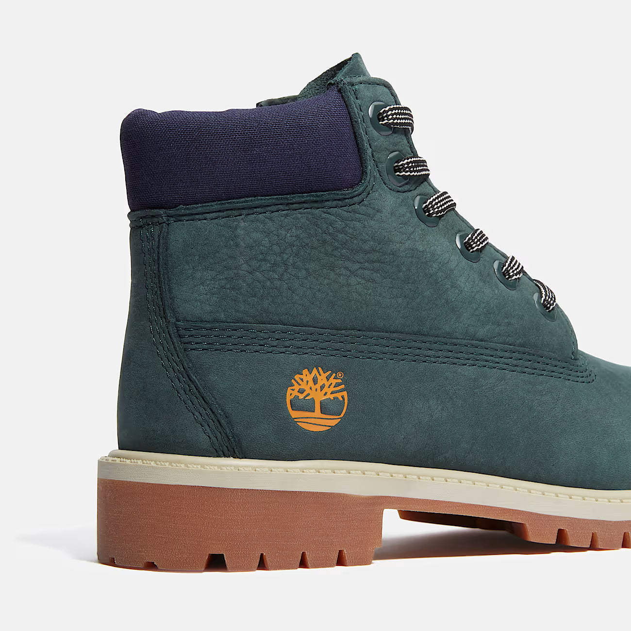 Grade School Timberland Premium 6-Inch Waterproof Boots - Dark Green Nubuck