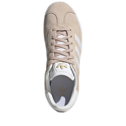 Grade School Adidas Gazelle Shoes - Pink Tint / Cloud White / Cloud White