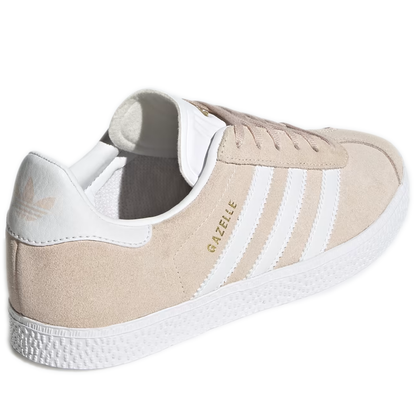 Grade School Adidas Gazelle Shoes - Pink Tint / Cloud White / Cloud White