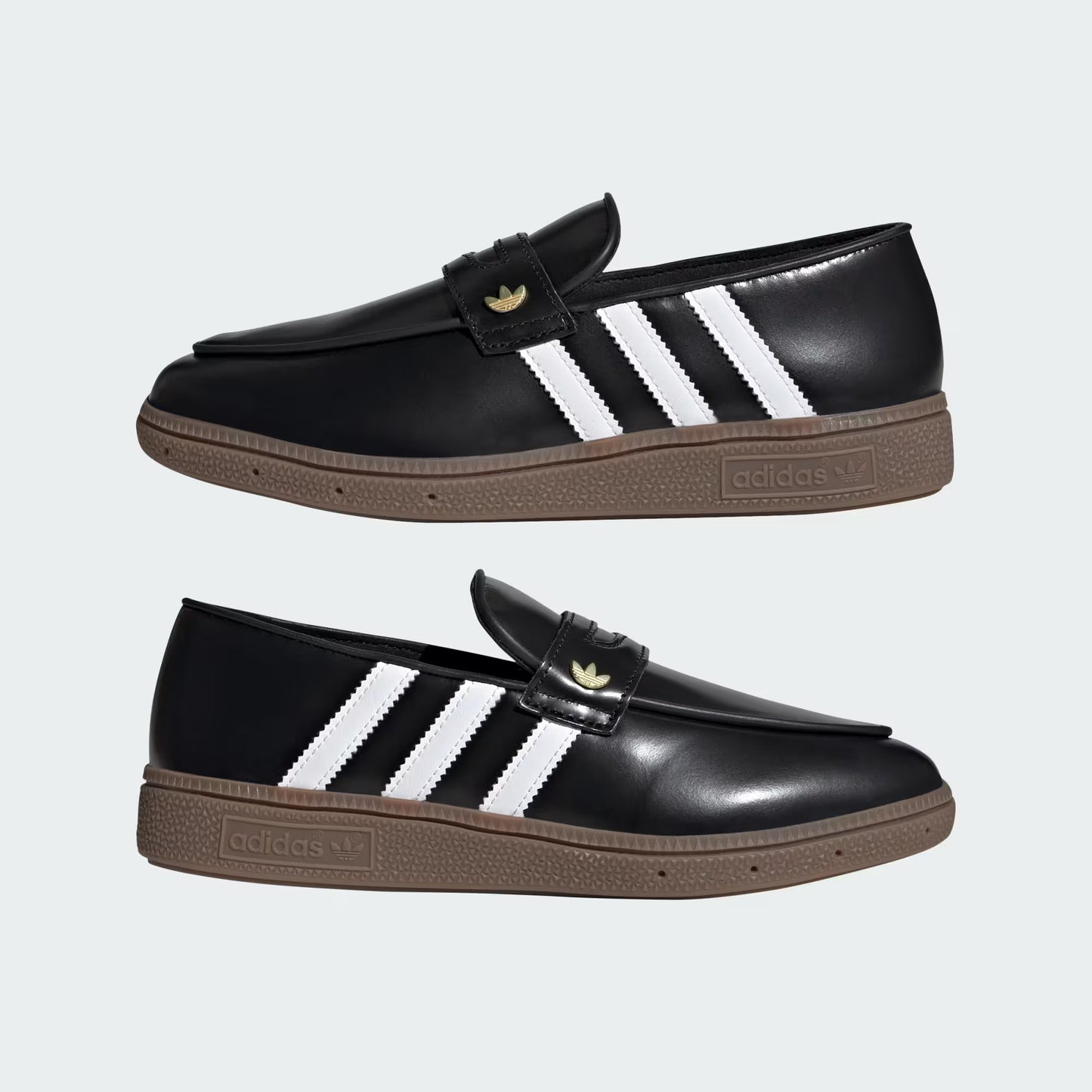 Men's Adidas Handball Spezial Loafer - Core Black / Cloud White / Gold