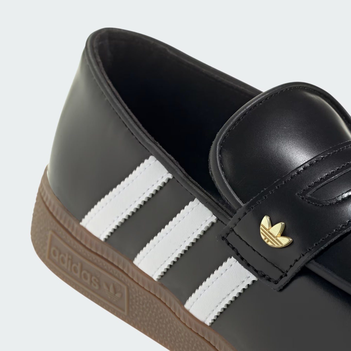Men's Adidas Handball Spezial Loafer - Core Black / Cloud White / Gold
