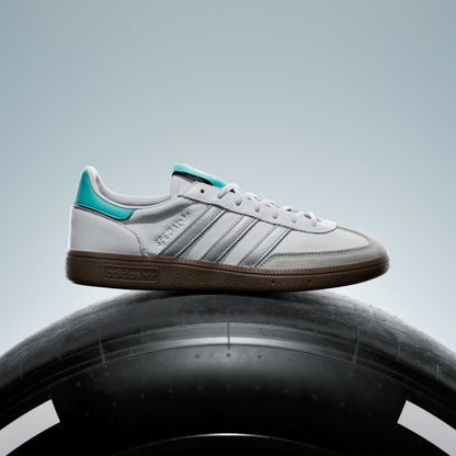 Men's Adidas Handball Spezial Mercedes - Cloud White / Silver Metallic