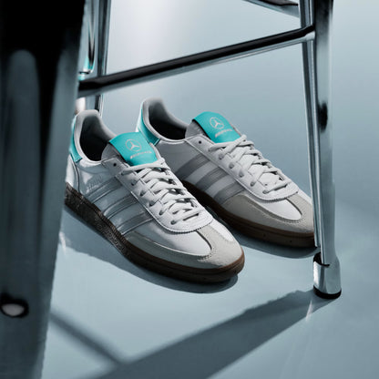 Men's Adidas Handball Spezial Mercedes - Cloud White / Silver Metallic