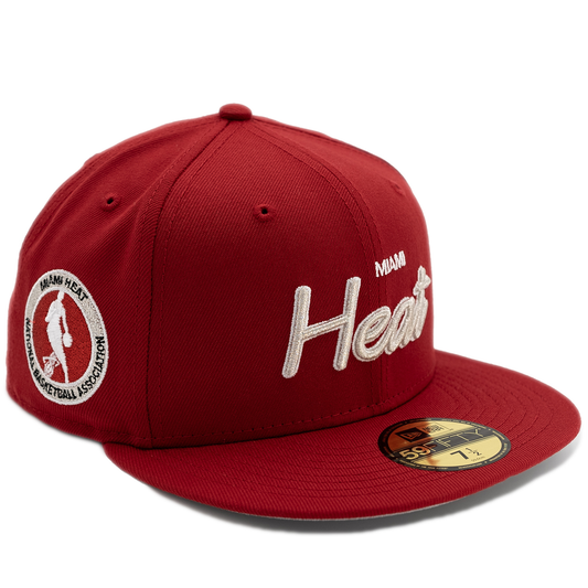 New Era Miami Heat 59Fifty Fitted Hat - Red